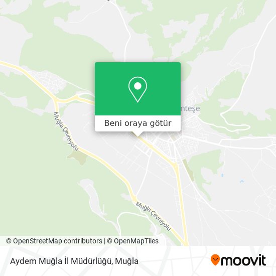 Aydem Muğla İl Müdürlüğü harita