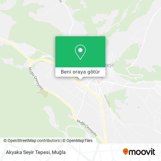 Akyaka Seyir Tepesi harita