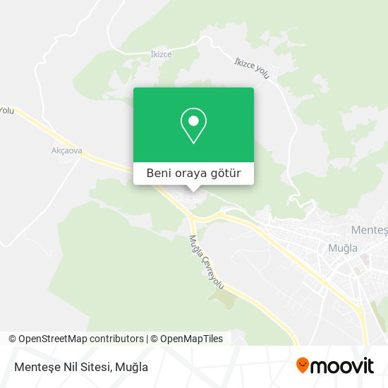 Menteşe Nil Sitesi harita