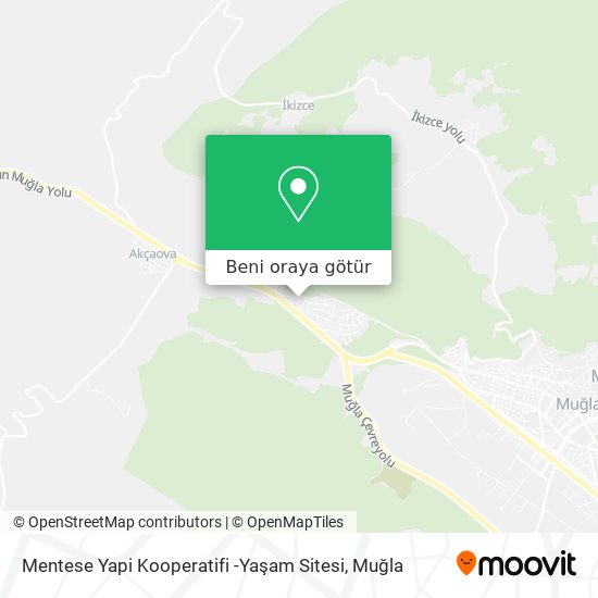 Mentese Yapi Kooperatifi -Yaşam Sitesi harita