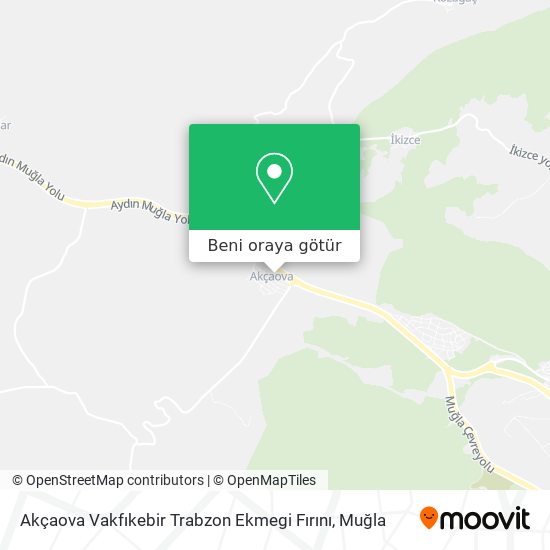 Akçaova Vakfıkebir Trabzon Ekmegi Fırını harita