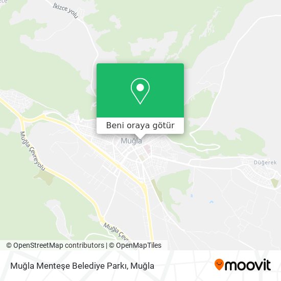 Muğla Menteşe Belediye Parkı harita