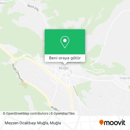 Meyzen Ocakbaşı Muğla harita