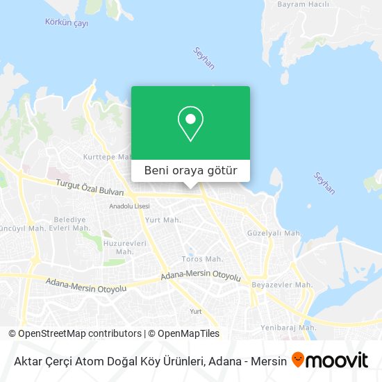 Aktar Çerçi Atom Doğal Köy Ürünleri harita