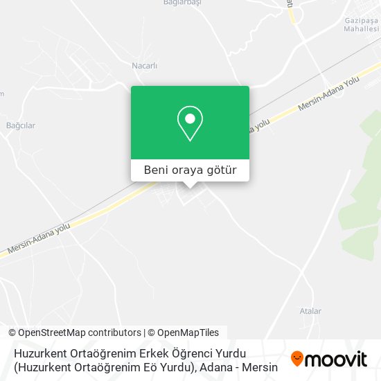 Huzurkent Ortaöğrenim Erkek Öğrenci Yurdu (Huzurkent Ortaöğrenim Eö Yurdu) harita