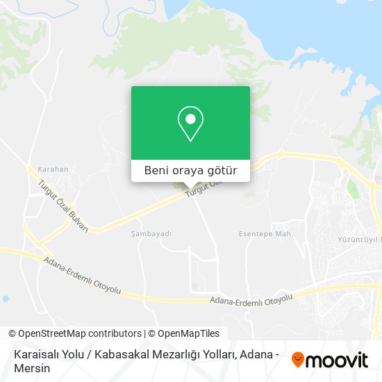 Karaisalı Yolu / Kabasakal Mezarlığı Yolları harita