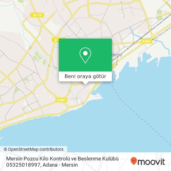 Mersin Pozcu Kilo Kontrolü ve Beslenme Kulübü 05325018997 harita