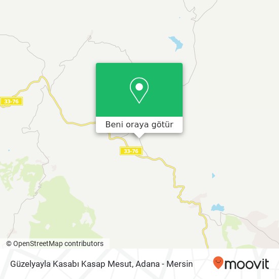 Güzelyayla Kasabı Kasap Mesut harita