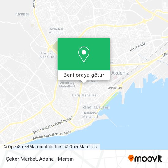 Şeker Market harita