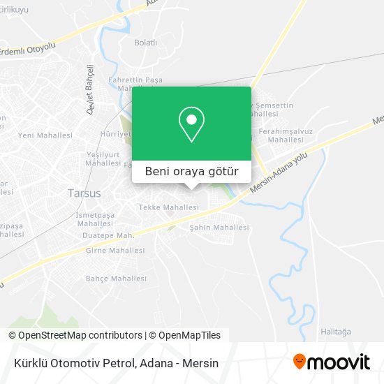 Kürklü Otomotiv Petrol harita