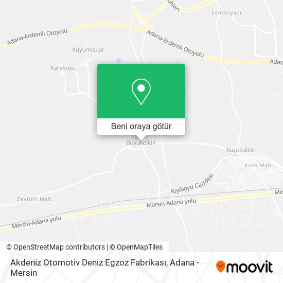 Akdeniz Otomotiv Deniz Egzoz Fabrikası harita