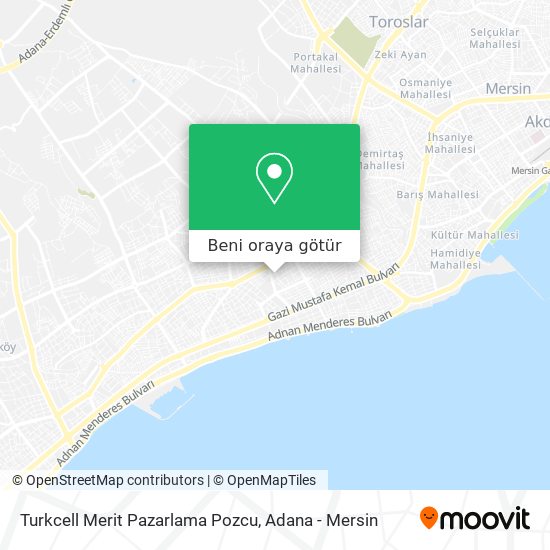Turkcell Merit Pazarlama Pozcu harita