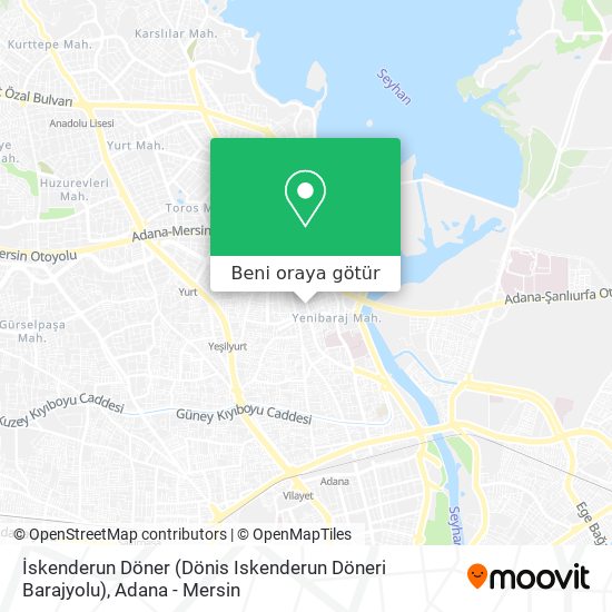 İskenderun Döner (Dönis Iskenderun Döneri Barajyolu) harita