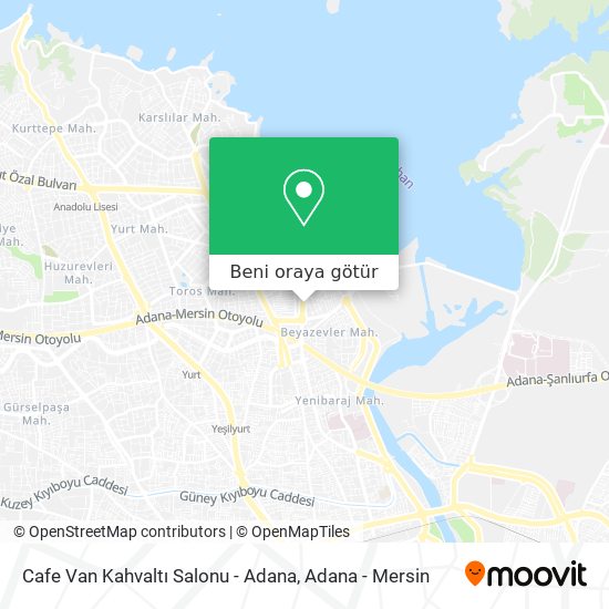 Cafe Van Kahvaltı Salonu - Adana harita