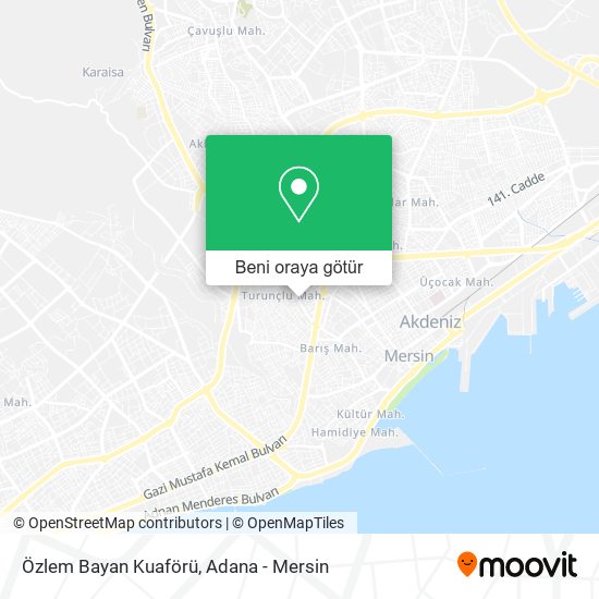 Özlem Bayan Kuaförü harita