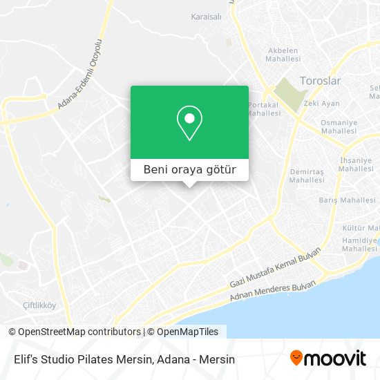 Elif's Studio Pilates Mersin harita