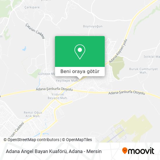 Adana Angel Bayan Kuaförü harita