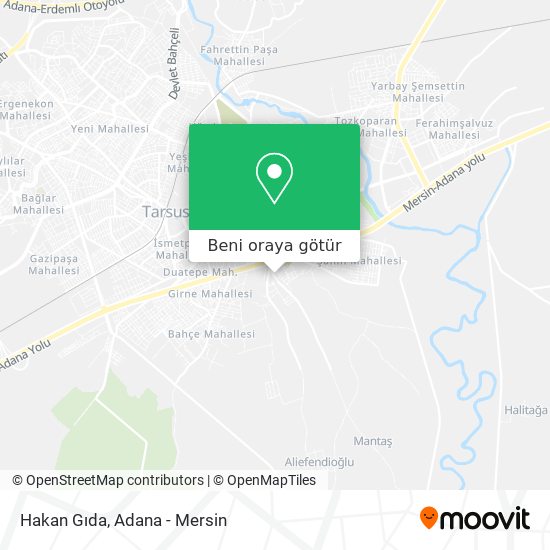 Hakan Gıda harita