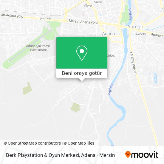 Berk Playstation & Oyun Merkezi harita