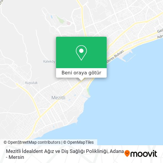 Mezitli İdealdent Ağız ve Diş Sağlığı Polikliniği harita