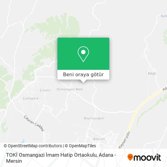 TOKİ Osmangazi İmam Hatip Ortaokulu harita