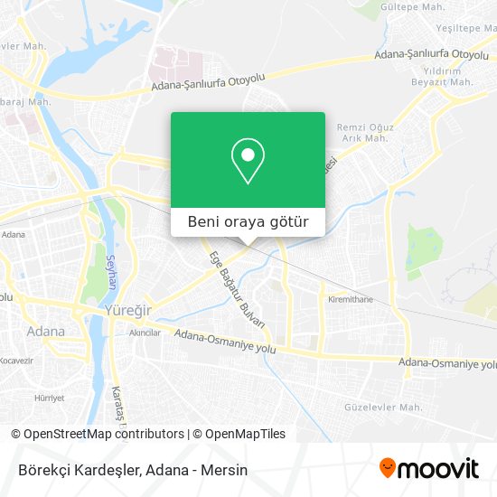 Börekçi Kardeşler harita