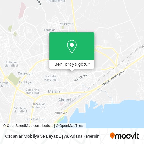 Özcanlar Mobilya ve Beyaz Eşya harita