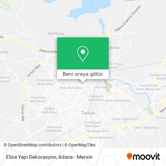 Elisa Yapı Dekorasyon harita