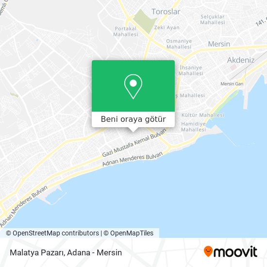 Malatya Pazarı harita