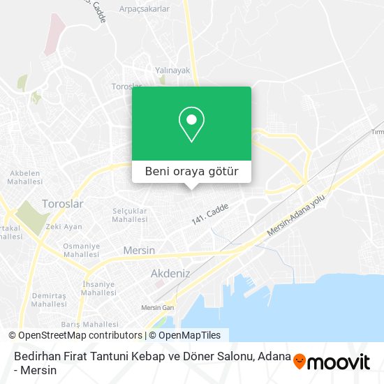 Bedirhan Firat Tantuni Kebap ve Döner Salonu harita