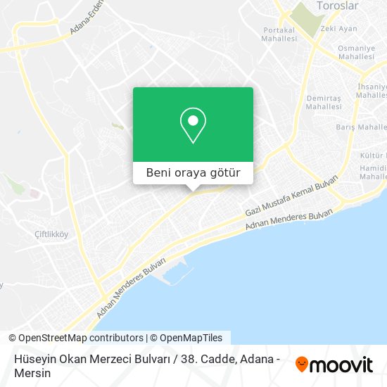 Hüseyin Okan Merzeci Bulvarı / 38. Cadde harita
