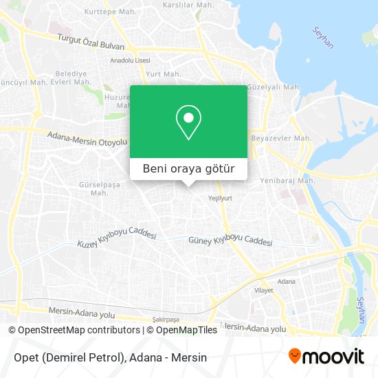 Opet (Demirel Petrol) harita