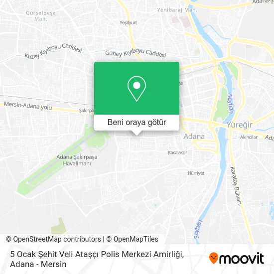 5 Ocak Şehit Veli Ataşçı Polis Merkezi Amirliği harita