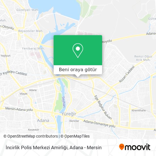 İncirlik Polis Merkezi Amirliği harita