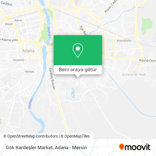 Gök Kardeşler Market harita