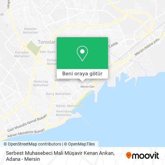 Serbest Muhasebeci Mali Müşavir Kenan Arıkan harita