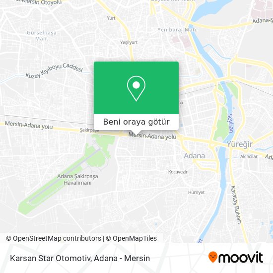 Karsan Star Otomotiv harita