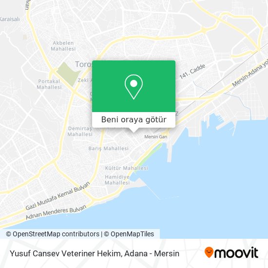 Yusuf Cansev Veteriner Hekim harita