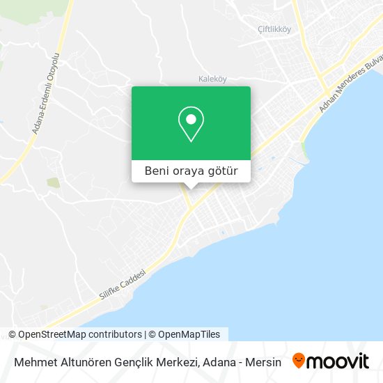Mehmet Altunören Gençlik Merkezi harita