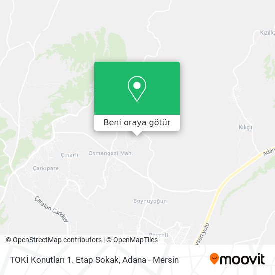 TOKİ Konutları 1. Etap Sokak harita