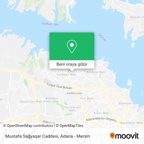 Mustafa Sağyaşar Caddesi harita