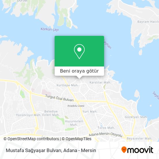 Mustafa Sağyaşar Bulvarı harita