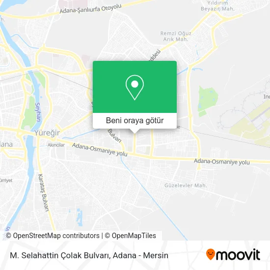 M. Selahattin Çolak Bulvarı harita