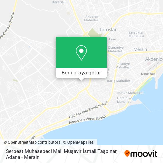 Serbest Muhasebeci Mali Müşavir İsmail Taşpınar harita