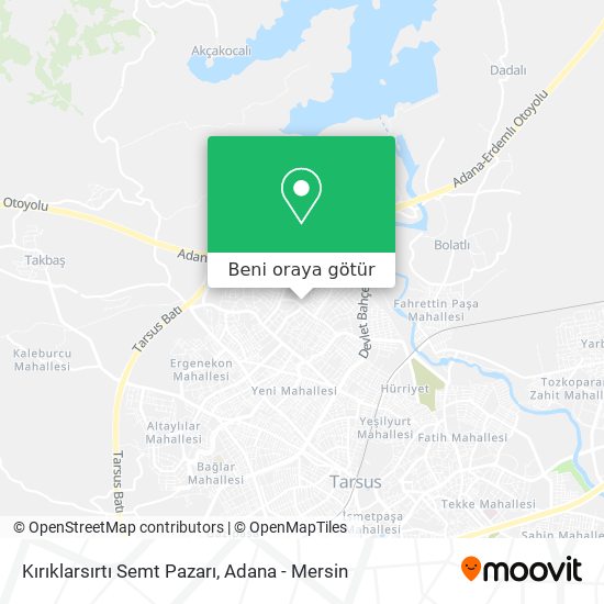 Kırıklarsırtı Semt Pazarı harita