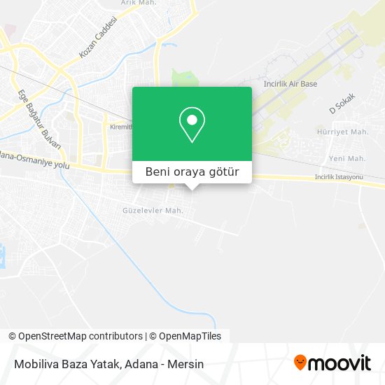 Mobiliva Baza Yatak harita