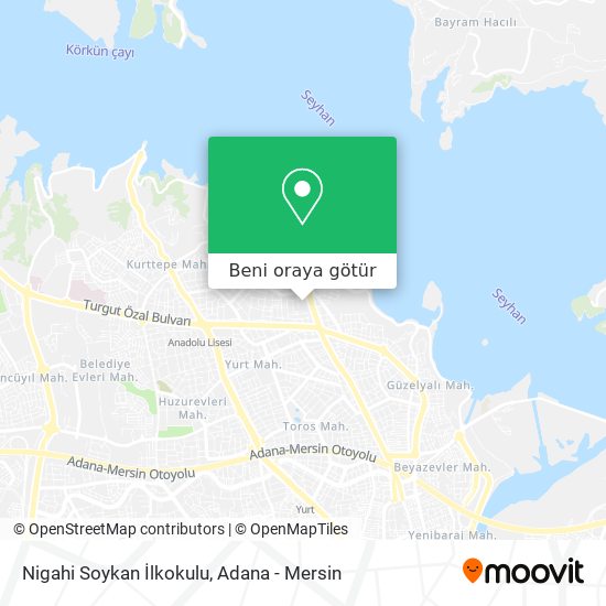 Nigahi Soykan İlkokulu harita