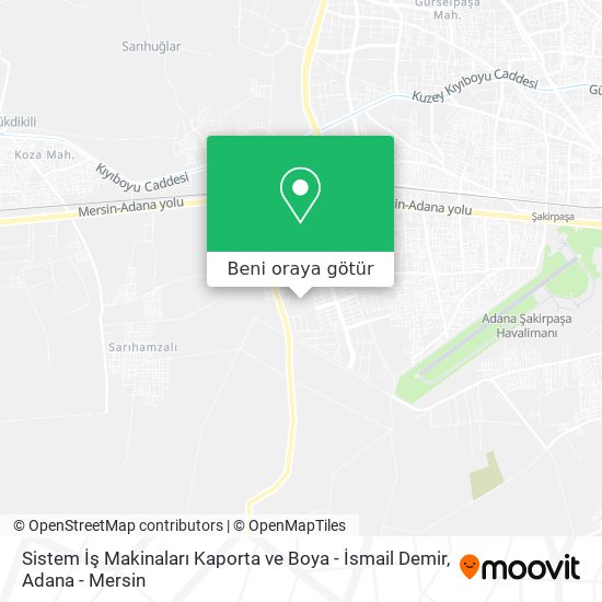 Sistem İş Makinaları Kaporta ve Boya - İsmail Demir harita