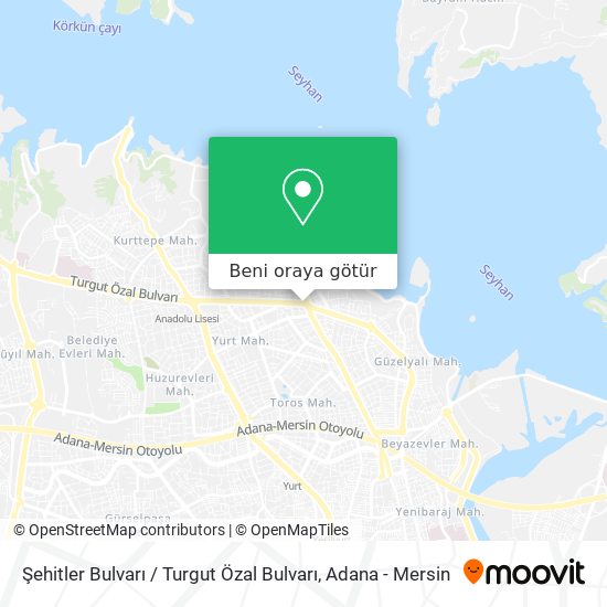 Şehitler Bulvarı / Turgut Özal Bulvarı harita