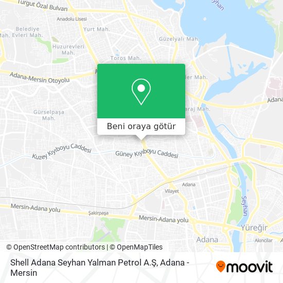 Shell Adana Seyhan Yalman Petrol A.Ş harita